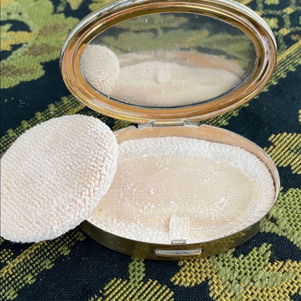 Mid 20th Century Elmo Brass Makeup Compact